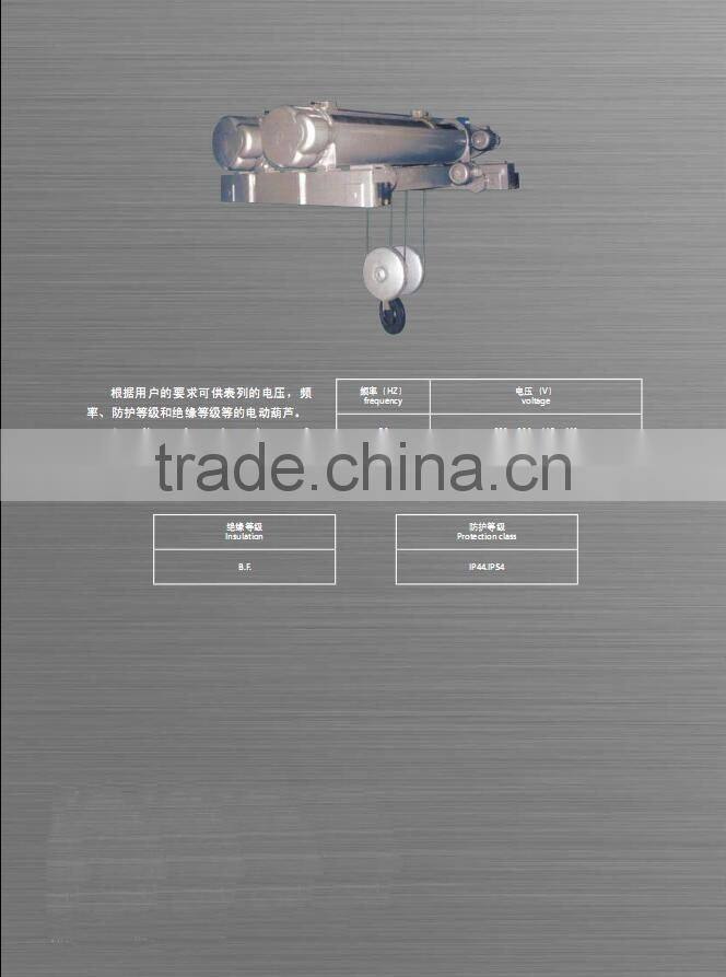 CD MD HCD and HMD MODEL TYPE WIRE-ROPE ELECTRIC HOIST and HOUSE LIFTING EQUIPMENT