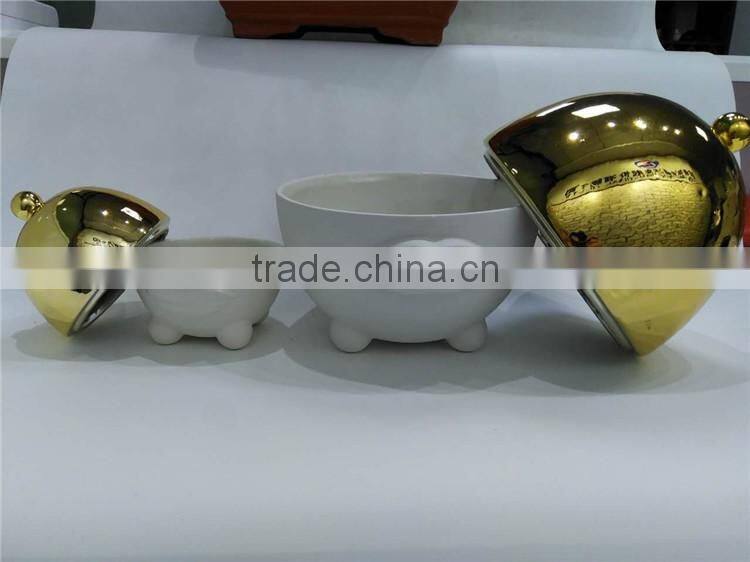 hot sale personalized color glazed decorative ceramic custom candle jar