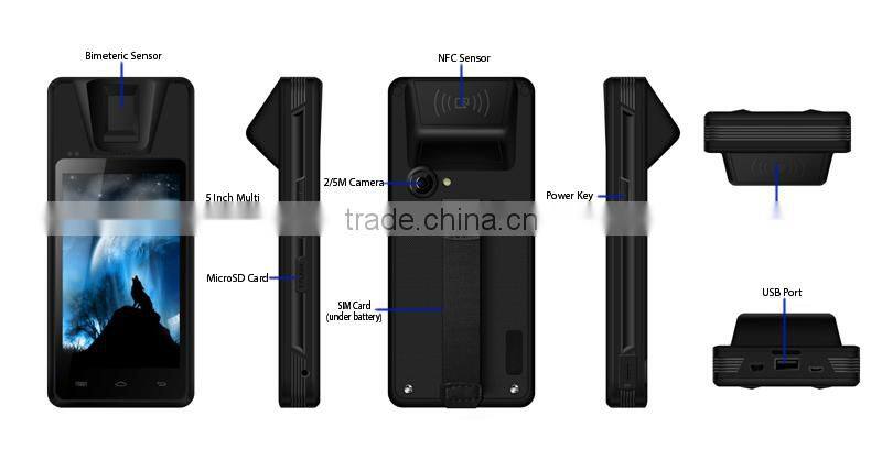 Android WIFI 3G NFC FBI PIV biometric morpho fingerprint scanner