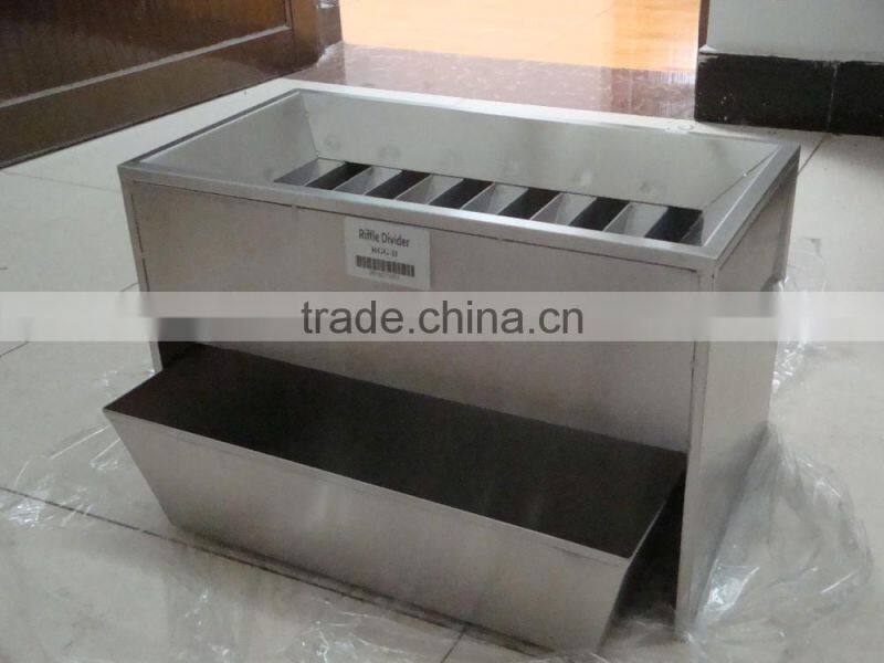 stainless steel riffle sample divider for laboratory