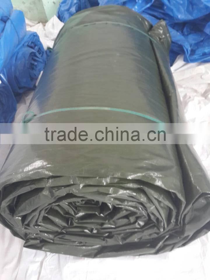 paddy rice gas proof Tarpaulin, covering PVC laminated tarp, dark green polyester tarpaulin