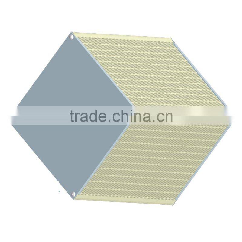 Air cooled and heated heat exchanger core