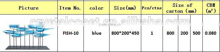 series clored glass fish pieces for crafts,glass fish decoration