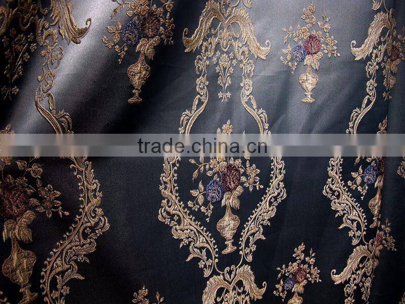 Made In China Luxury Embroidered Hotel Curtains/European Style Living Room Blackout Curtain