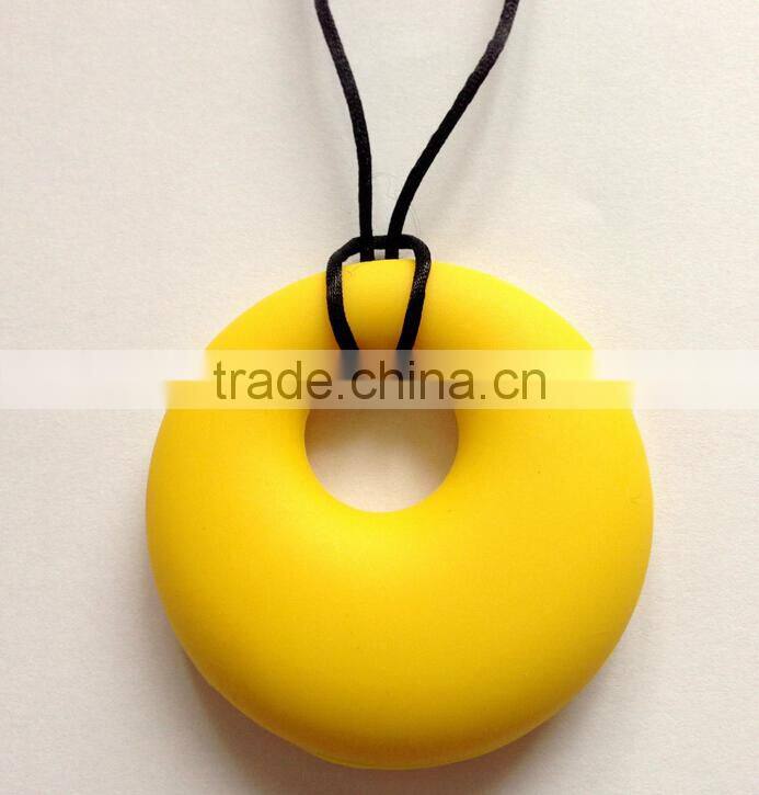 Silicone Baby Teething Necklace&Silicone Autism Chewing Sensory Pendant&Silicone Baby Chewing Necklaces