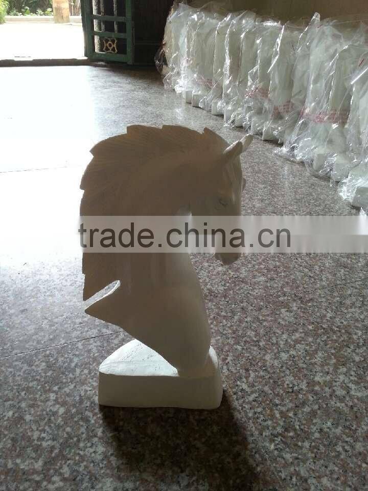 white polyresin horse sculpture for home decor