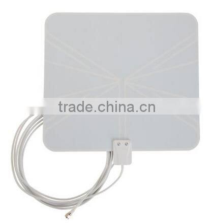 Ultra-thin HDTV Indoor TV Antenna 35+ Miles Range VHF UHF Indoor Digital TV Antenna Cheap Factory Price