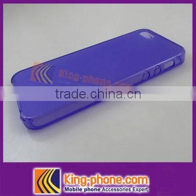 Fashion design phone shell transparent soft cell phone case TPU protective back cover for iPhone 5