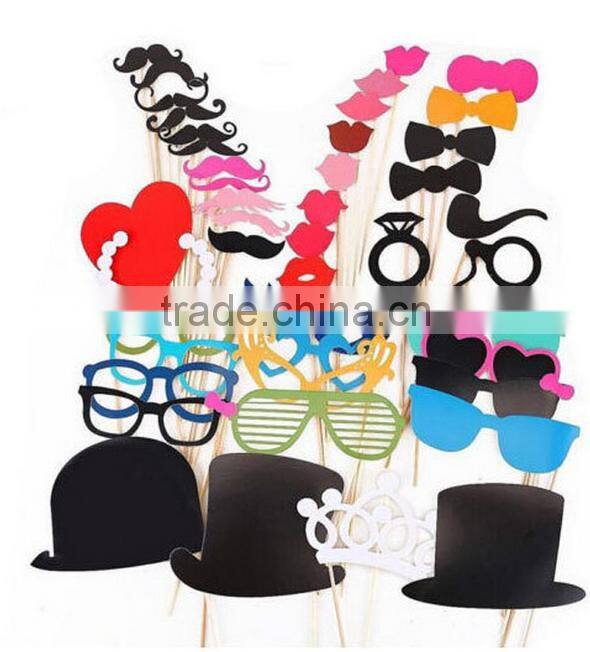 photo booth props card paper funny mask