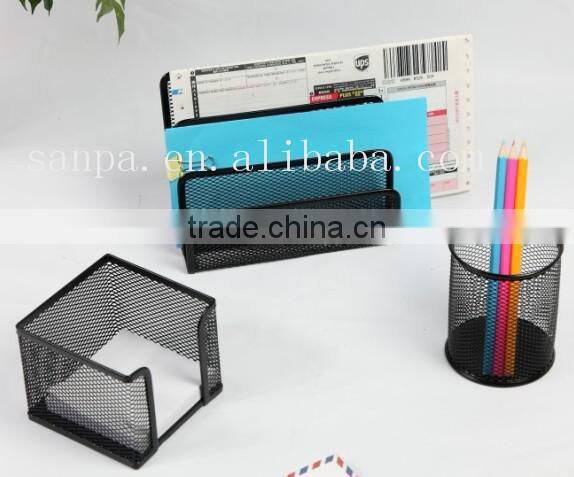 Metal Wire Mesh Desk Organizer Office Stationery Set Of 6 pcs/Office Table Set