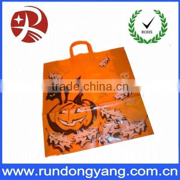 OEM Wholesale Plastic Handle Halloween Shopping Bag