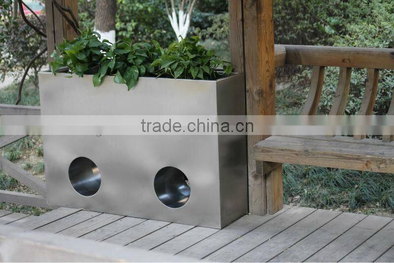 FO-9017 Stainless Steel Flower Pot Garden Planter