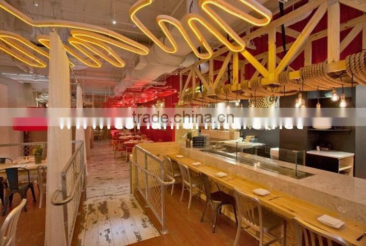 Fashion look Solid surface marble made food display counter