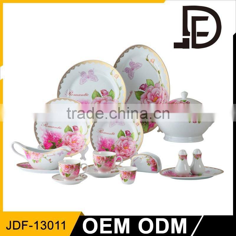 Drinkware ceramic dubai dinnerware set, pink ceramic square dinnerware set