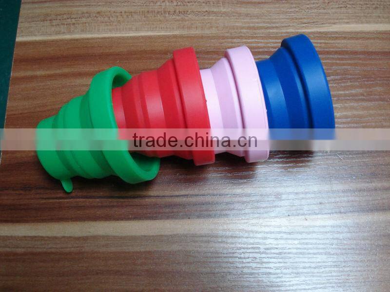 Dongguan mingsheng FDA/LFGB grade silicone folding cup