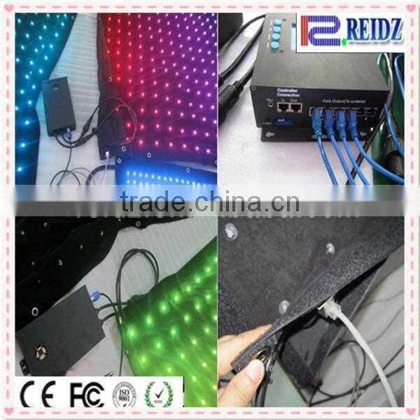 New year 2017 WS2821 IC flexible video curtain lighting dj led back stage screen