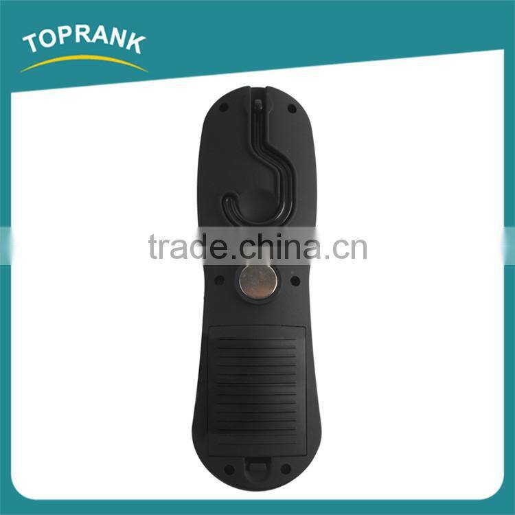 High quality portable hanging magnetic led work light with hook and magnet