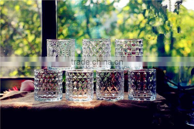 7x6.3x8.5cm mini cylinder glass beer mug GC08
