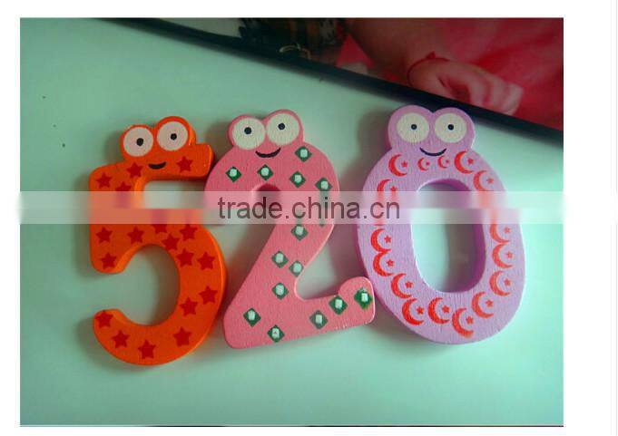 digital wooden educational fridge magnets for home decor