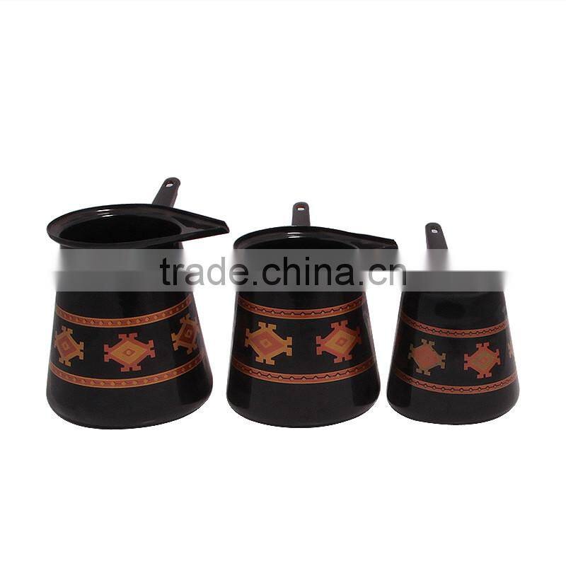 Black color porcelain tea coffee set & coffee tools