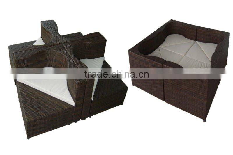 modern outdoor rattan garden chair set
