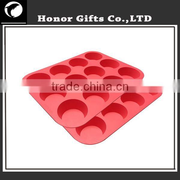 High Quality 12 Mini Round Silicone Muffin Pan