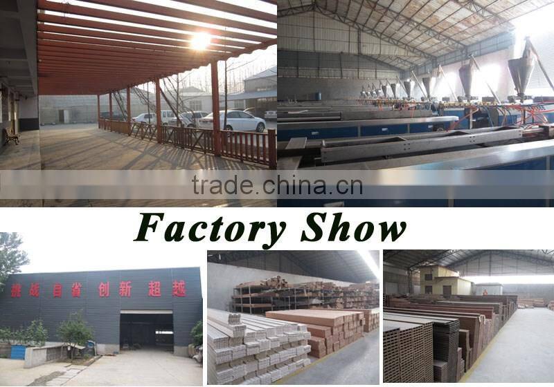 Size 140*25 mm Printed Wood Grain WPC Decking, PE Decking