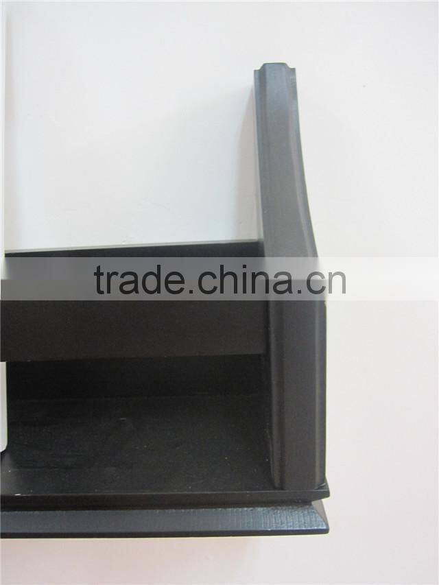 Black Wooden Decorative Floating Wall Shelf