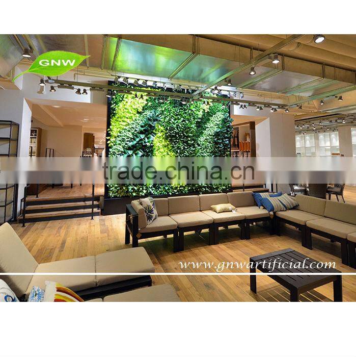 GNW GLW024 vertical tower garden design artificial plants for office decoration