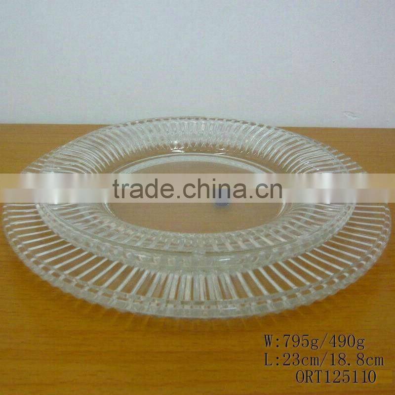 clear glass plate