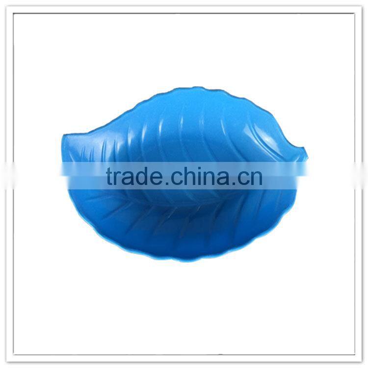 Idea products melamine dessert container, creative solid color leaf shaped fruit plates