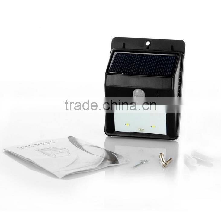 LED solar sensor wall lamp