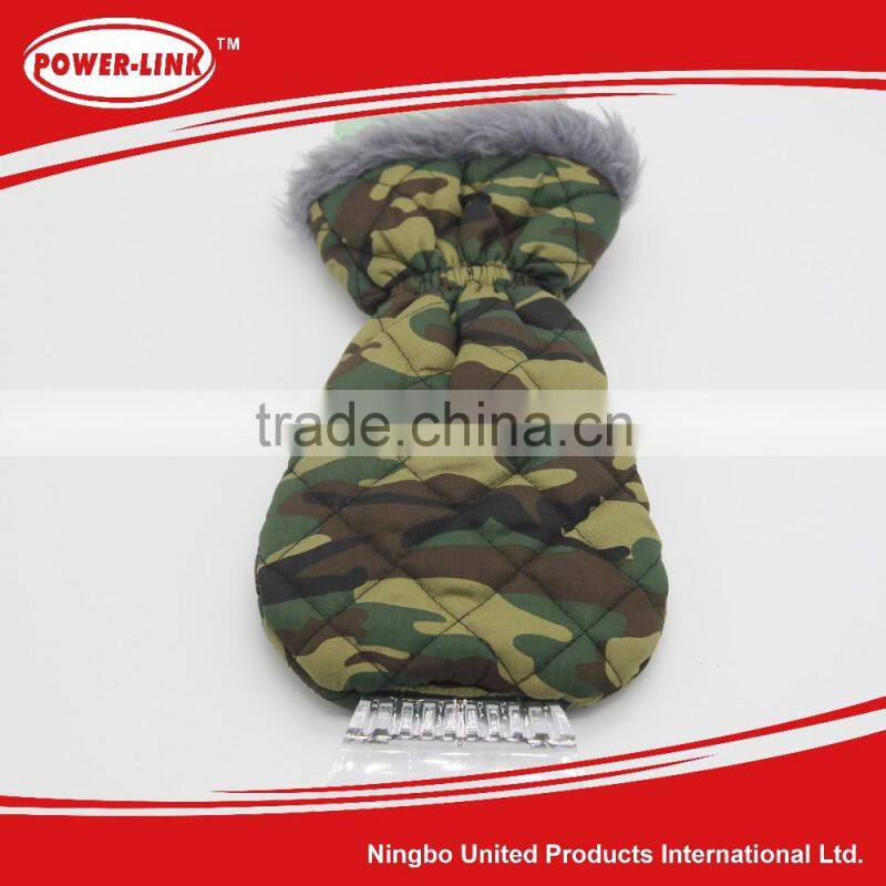 Fashion camouflage ice scraper glove ice scraper glove