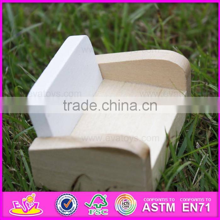 2016 newest baby wooden doll furniture, top fashion kids wooden doll furniture, best chiodren wooden doll furniture W06B045