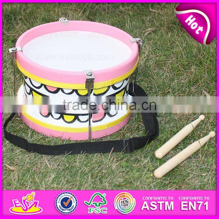 2017 new products educational toys wooden toddler drum set W07J039