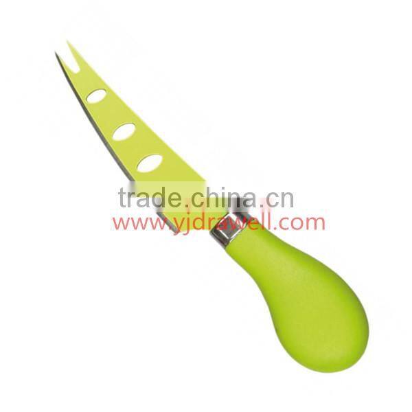 AM-7185 Colour cheese knife set with acrylic block