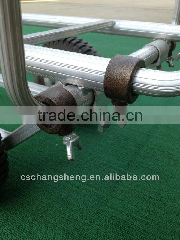 Aluminum garden flower cart