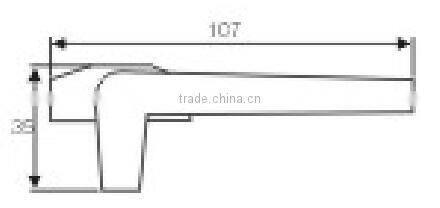 aluminum alloy window casement fastener handle