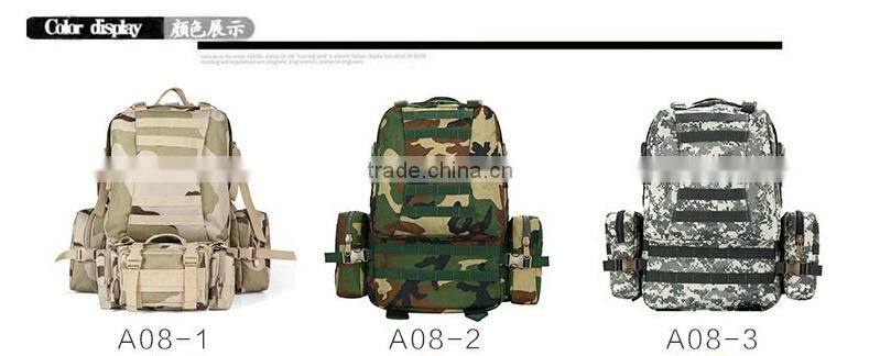 Waterproof military backpack army climbing tactical combination bag