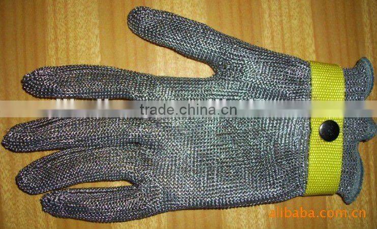 Stainless steel wire Glove Steel Mesh Glove(cut-resistant)