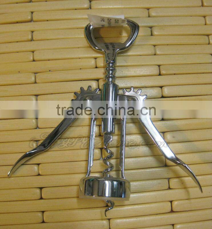 Hot Sale Heavy Duty NEW CHROME Wing Corkscrew Bottle Opener
