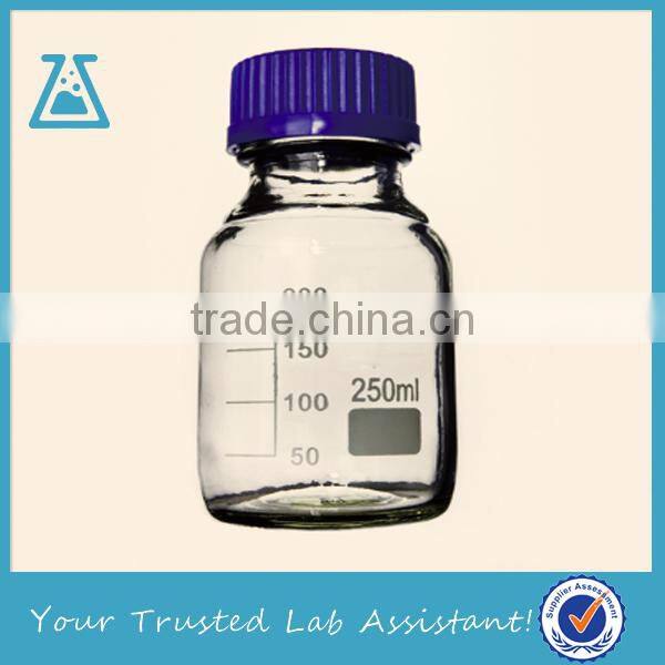 Blue Laboratory Reagent Bottle With Screw Cap