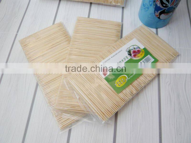 ZHUPING double sharpen point wooden bamboo toothpicks wholesales