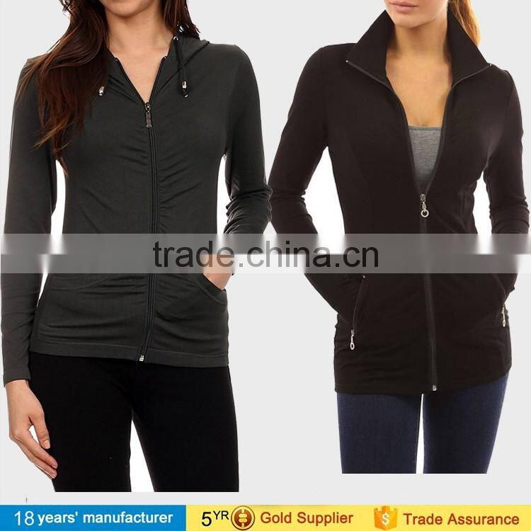 Women Autumn Sweater Thicken Embossed Print Pullovers Zipper Hoodie Moleton Coat