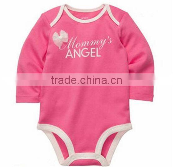100% cotton lovely print baby girl rompers wholesale