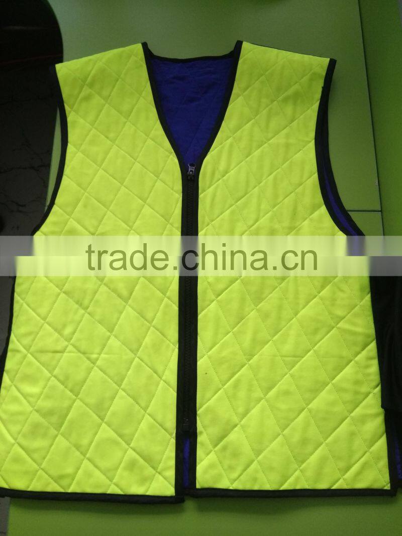 Neon green cool work vest wholesale