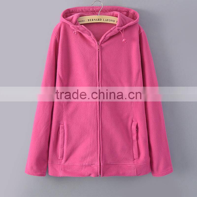 2016 Professional Polar Fleece Manufacturer From JIangxi Province,100% polyester,DTY 150D/96F 280g polar fleece women coat 2015