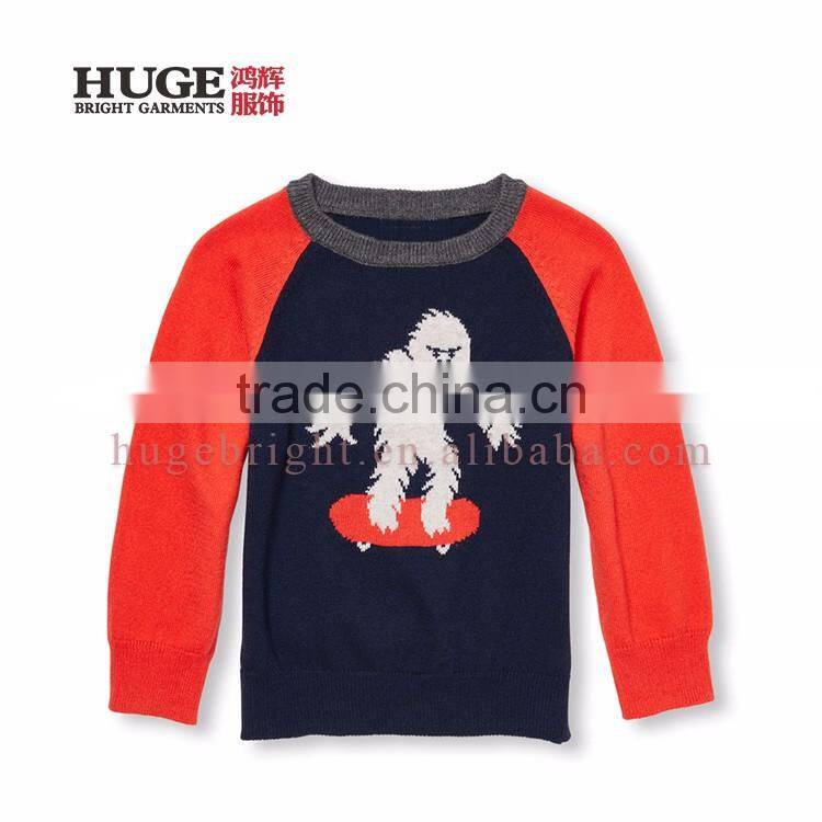 Normal Long Sleeve Kintted Kids Crochet Sweater