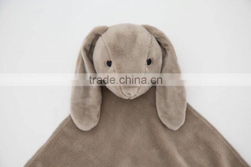 Best Sell Baby Product Soft Coral Fleece Push Rabbit Toy Thick Baby Thin Blanket
