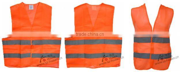 High visibity reflective safety vest